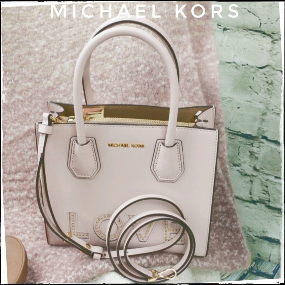 Michael Kors NWT Blush LOVE Mercer Saffiano Bag